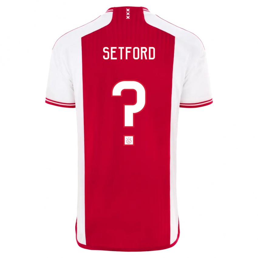 Kvinder Charlie Setford #0 Rød Hvid Hjemmebane Spillertrøjer 2023/24 Trøje T-Shirt