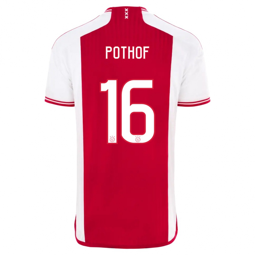 Kvinder Isa Pothof #16 Rød Hvid Hjemmebane Spillertrøjer 2023/24 Trøje T-Shirt