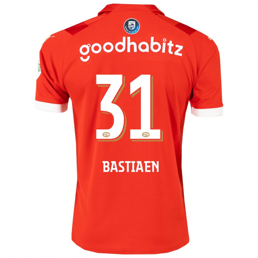Kvinder Femke Bastiaen #31 Rød Hjemmebane Spillertrøjer 2023/24 Trøje T-Shirt