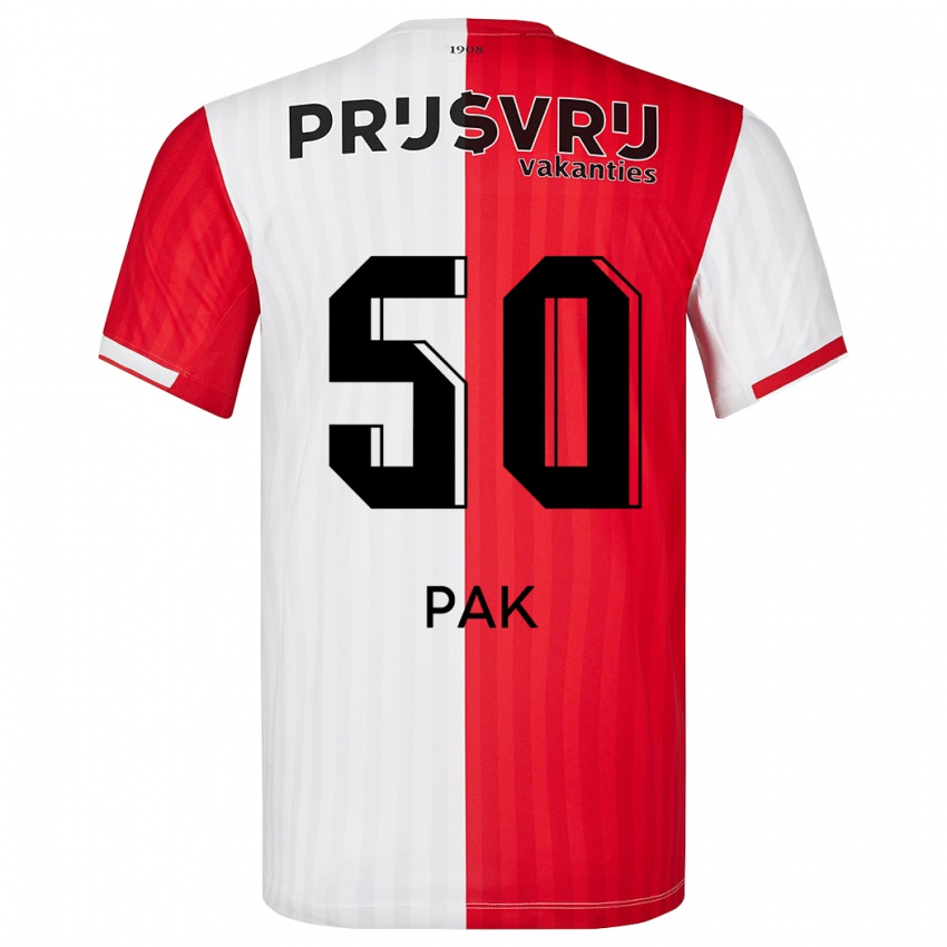 Kvinder Sam Pak #50 Rød Hvid Hjemmebane Spillertrøjer 2023/24 Trøje T-Shirt