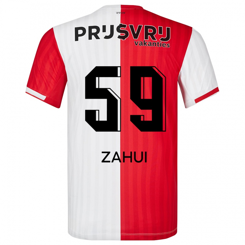 Kvinder Nesta Zahui #59 Rød Hvid Hjemmebane Spillertrøjer 2023/24 Trøje T-Shirt