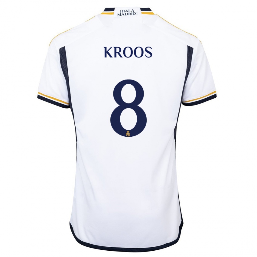 Kvinder Toni Kroos #8 Hvid Hjemmebane Spillertrøjer 2023/24 Trøje T-Shirt