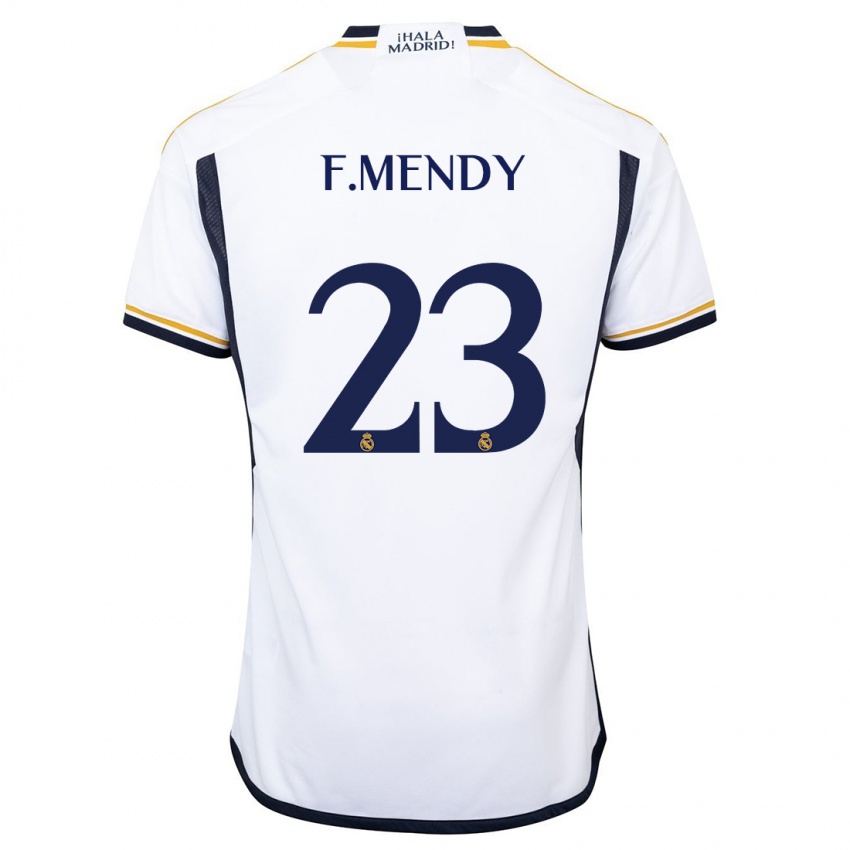 Kvinder Ferland Mendy #23 Hvid Hjemmebane Spillertrøjer 2023/24 Trøje T-Shirt