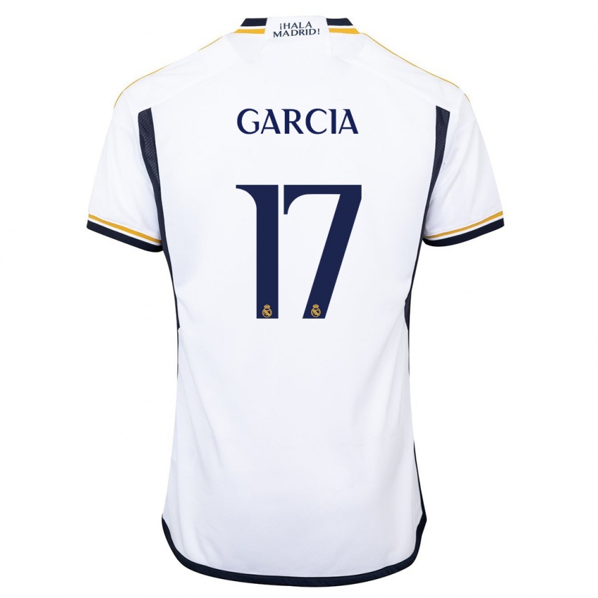 Kvinder Gonzalo Garcia #17 Hvid Hjemmebane Spillertrøjer 2023/24 Trøje T-Shirt