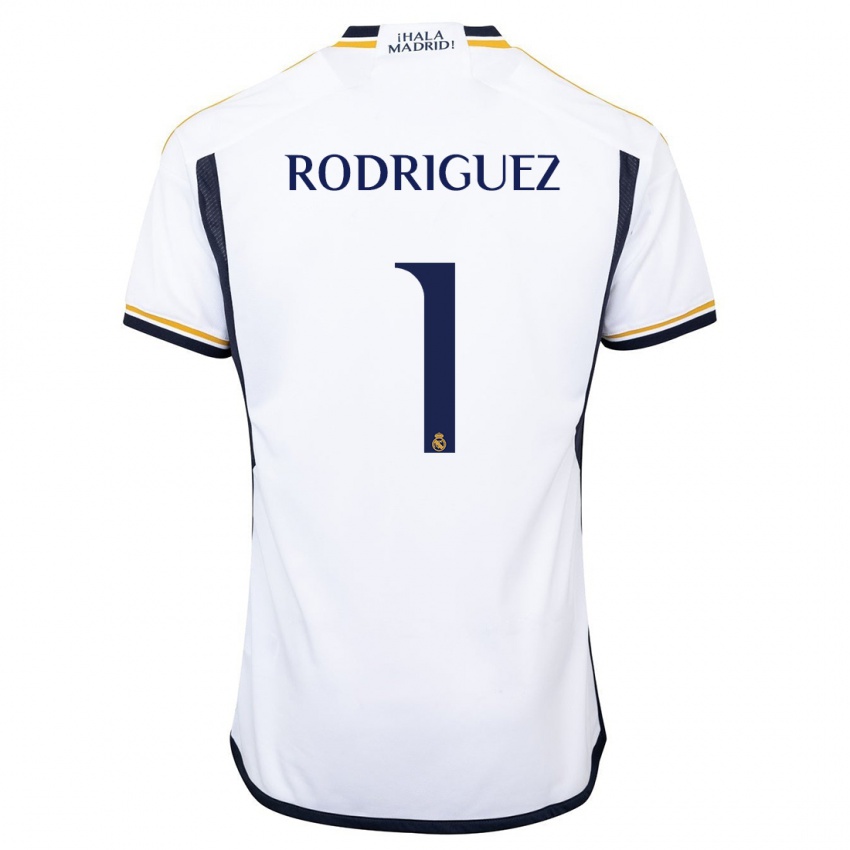 Kvinder Misa Rodriguez #1 Hvid Hjemmebane Spillertrøjer 2023/24 Trøje T-Shirt