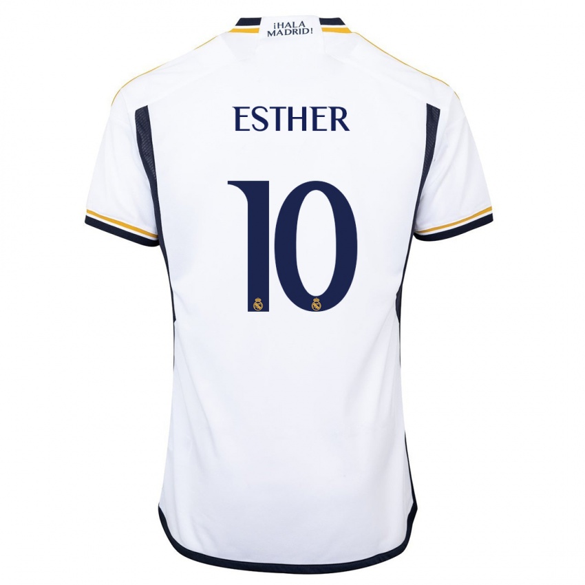 Kvinder Esther Gonzalez #10 Hvid Hjemmebane Spillertrøjer 2023/24 Trøje T-Shirt