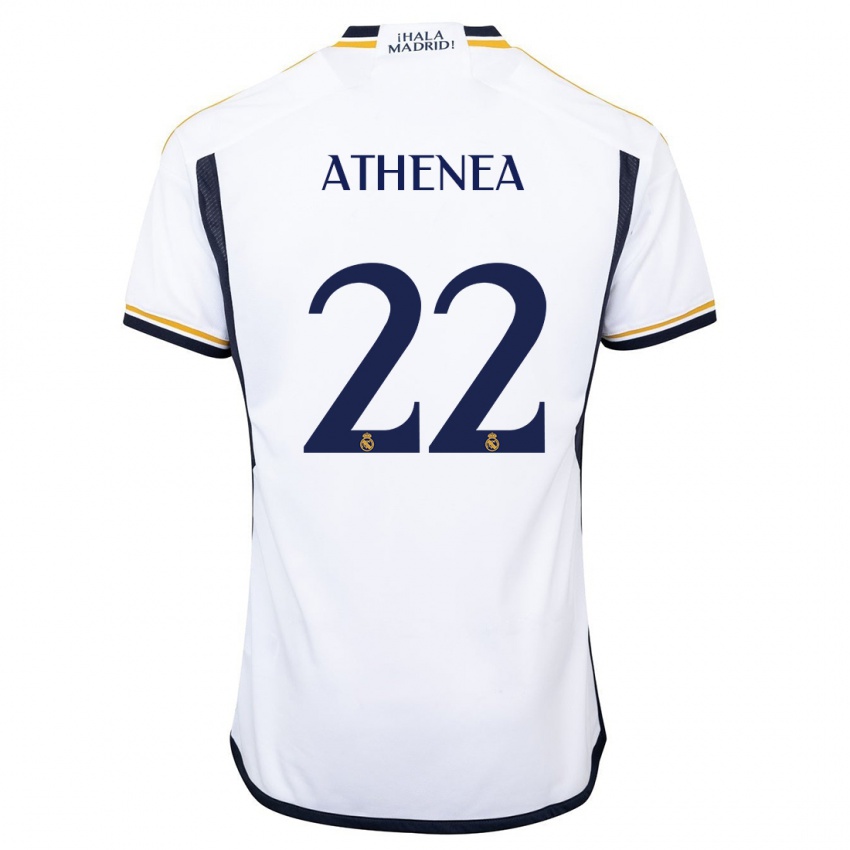 Kvinder Athenea Del Castillo #22 Hvid Hjemmebane Spillertrøjer 2023/24 Trøje T-Shirt