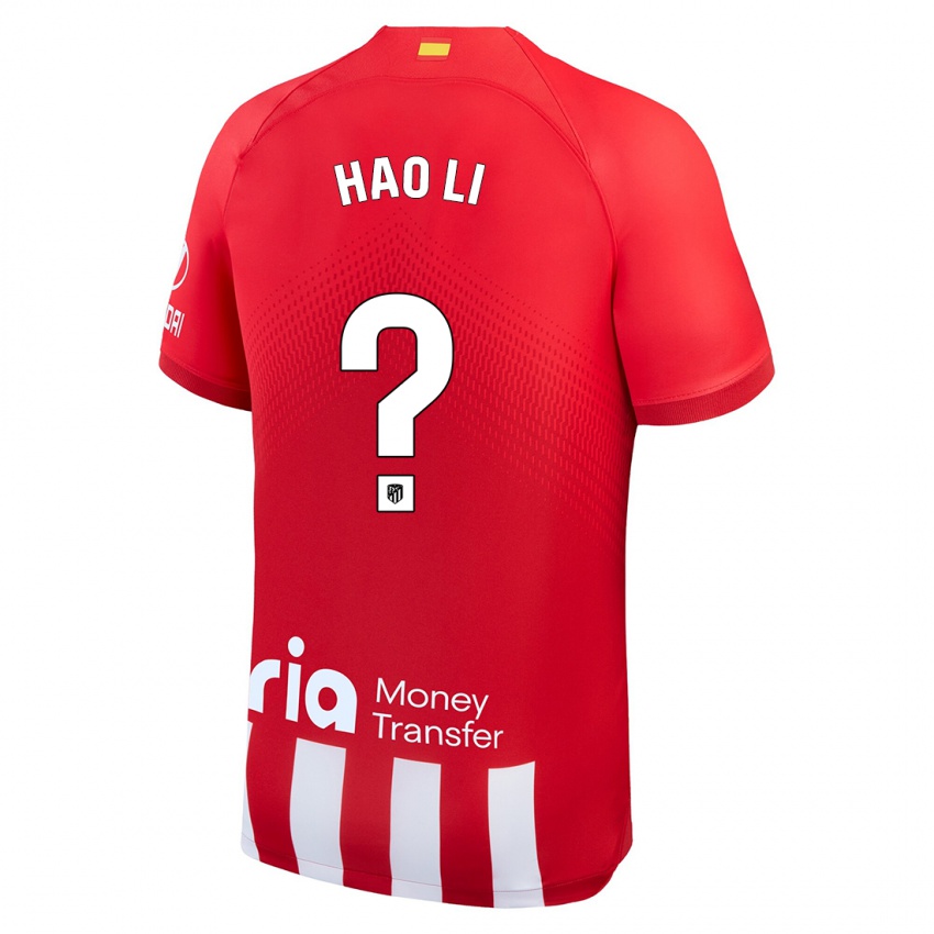 Kvinder Hao Li #0 Rød Hvid Hjemmebane Spillertrøjer 2023/24 Trøje T-Shirt