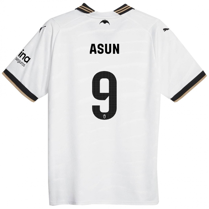 Kvinder Asun #9 Hvid Hjemmebane Spillertrøjer 2023/24 Trøje T-Shirt