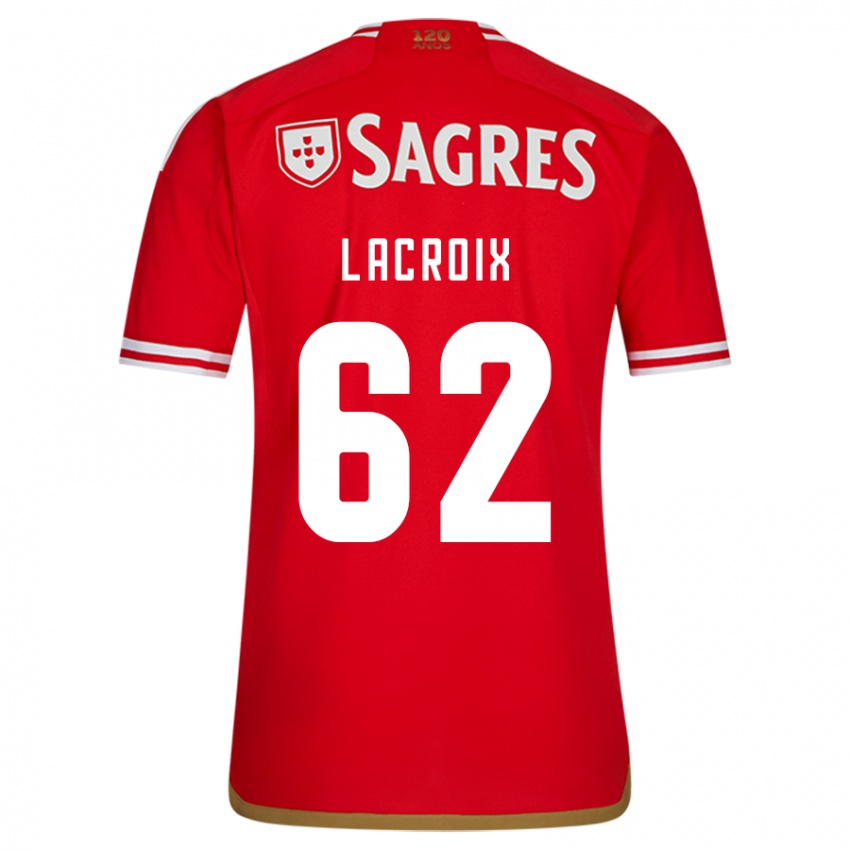 Kvinder Lenny Lacroix #62 Rød Hjemmebane Spillertrøjer 2023/24 Trøje T-Shirt