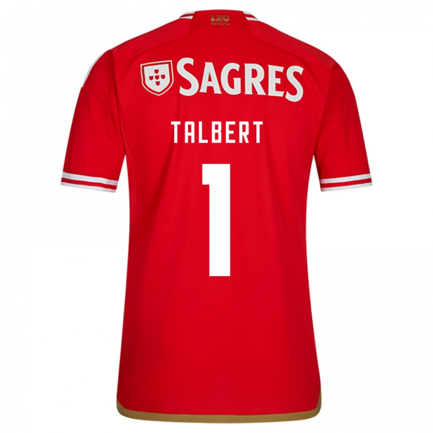 Kvinder Katelin Talbert #1 Rød Hjemmebane Spillertrøjer 2023/24 Trøje T-Shirt