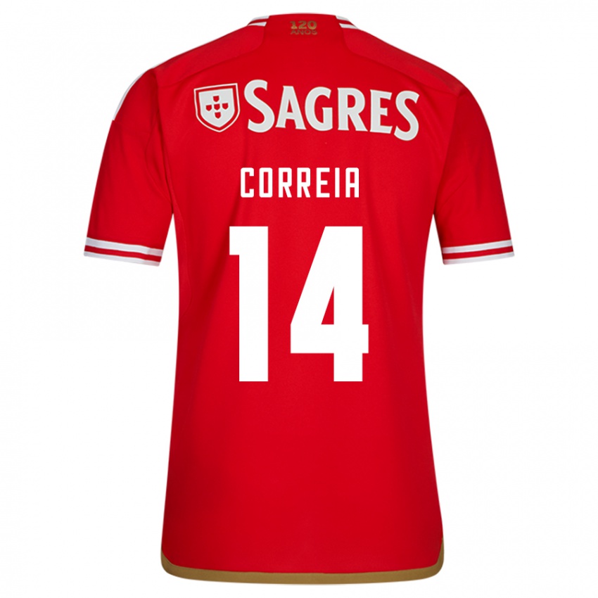 Kvinder Carolina Correia #14 Rød Hjemmebane Spillertrøjer 2023/24 Trøje T-Shirt