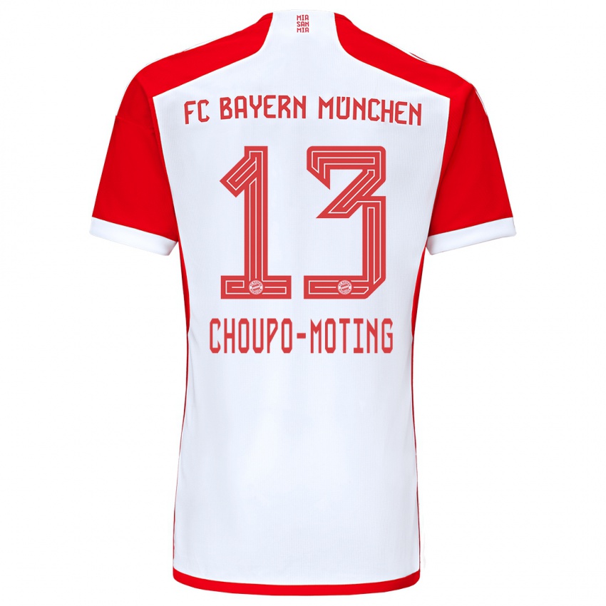 Kvinder Eric Maxim Choupo-Moting #13 Rød Hvid Hjemmebane Spillertrøjer 2023/24 Trøje T-Shirt