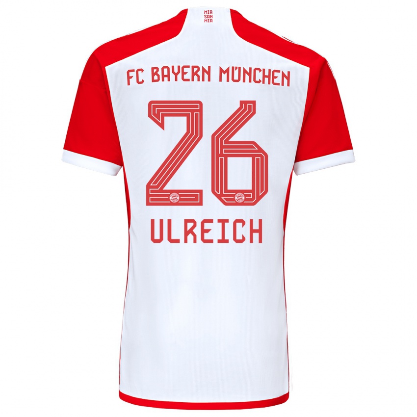 Kvinder Sven Ulreich #26 Rød Hvid Hjemmebane Spillertrøjer 2023/24 Trøje T-Shirt