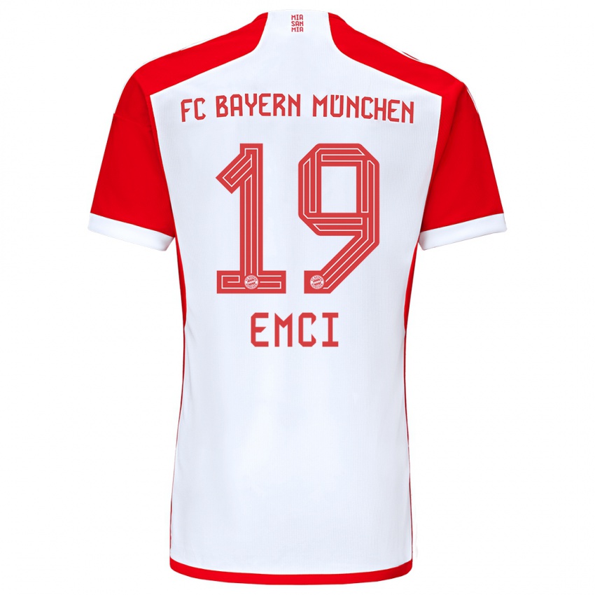 Kvinder Ben Emci #19 Rød Hvid Hjemmebane Spillertrøjer 2023/24 Trøje T-Shirt