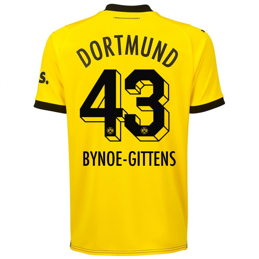 Kvinder Jamie Bynoe-Gittens #43 Gul Hjemmebane Spillertrøjer 2023/24 Trøje T-Shirt