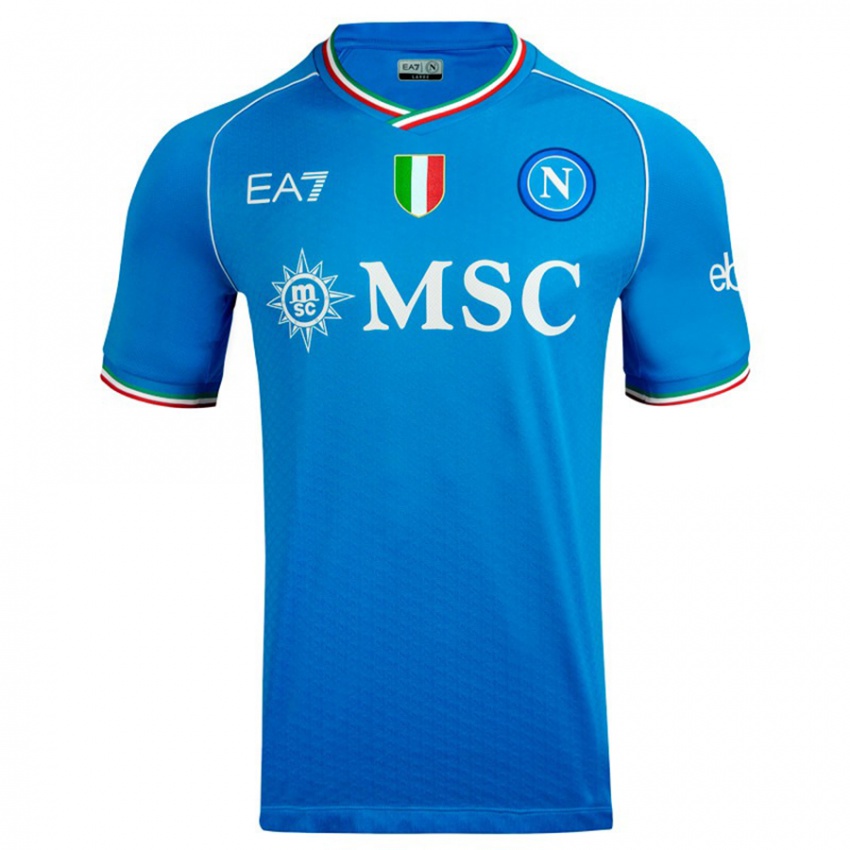 Kvinder Francesco Somma #0 Himmelblå Hjemmebane Spillertrøjer 2023/24 Trøje T-Shirt