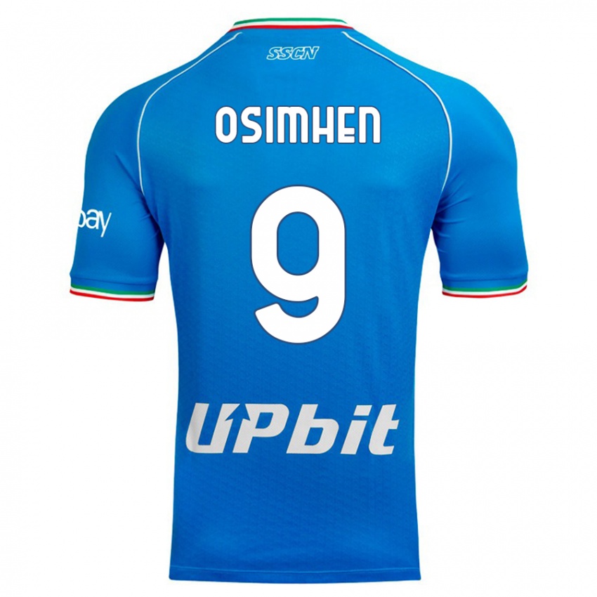 Kvinder Victor Osimhen #9 Himmelblå Hjemmebane Spillertrøjer 2023/24 Trøje T-Shirt