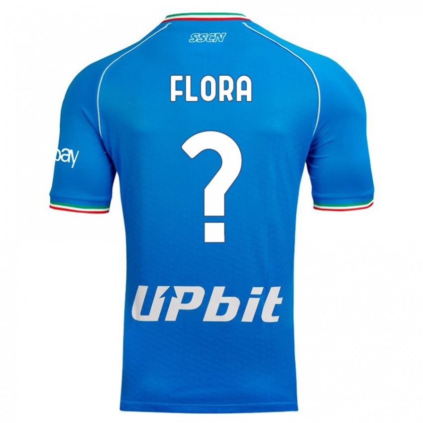 Kvinder Massimiliano Flora #0 Himmelblå Hjemmebane Spillertrøjer 2023/24 Trøje T-Shirt