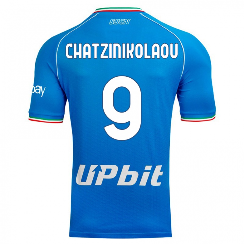 Kvinder Despoina Chatzinikolaou #9 Himmelblå Hjemmebane Spillertrøjer 2023/24 Trøje T-Shirt