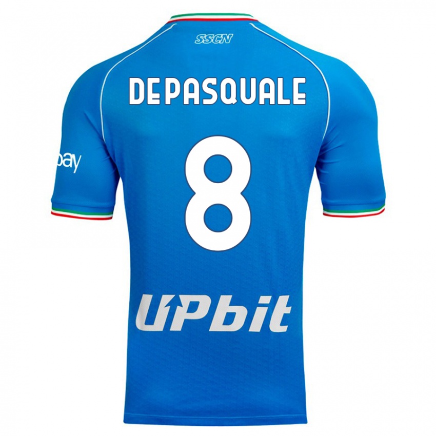 Kvinder Dylan De Pasquale #8 Himmelblå Hjemmebane Spillertrøjer 2023/24 Trøje T-Shirt