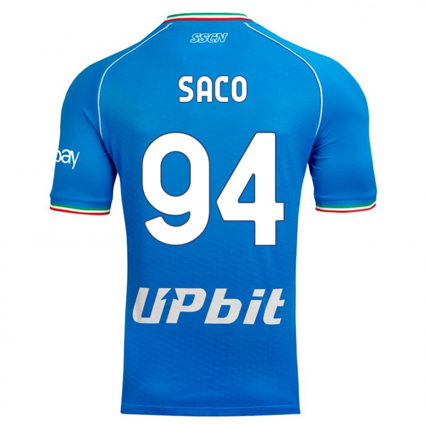 Kvinder Coli Saco #94 Himmelblå Hjemmebane Spillertrøjer 2023/24 Trøje T-Shirt