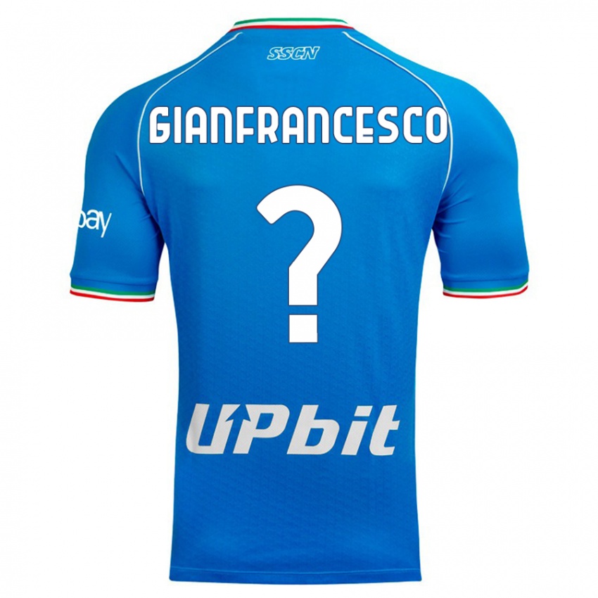 Kvinder Sergio Gianfrancesco #0 Himmelblå Hjemmebane Spillertrøjer 2023/24 Trøje T-Shirt