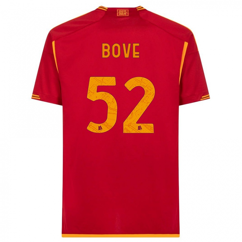 Kvinder Edoardo Bove #52 Rød Hjemmebane Spillertrøjer 2023/24 Trøje T-Shirt