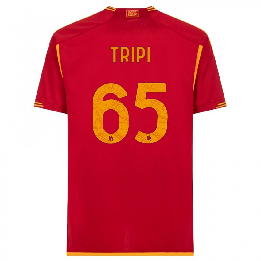 Kvinder Filippo Tripi #65 Rød Hjemmebane Spillertrøjer 2023/24 Trøje T-Shirt