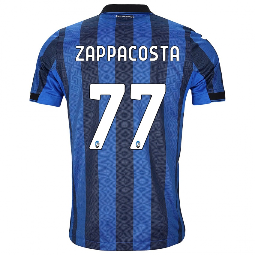 Kvinder Davide Zappacosta #77 Sort Blå Hjemmebane Spillertrøjer 2023/24 Trøje T-Shirt