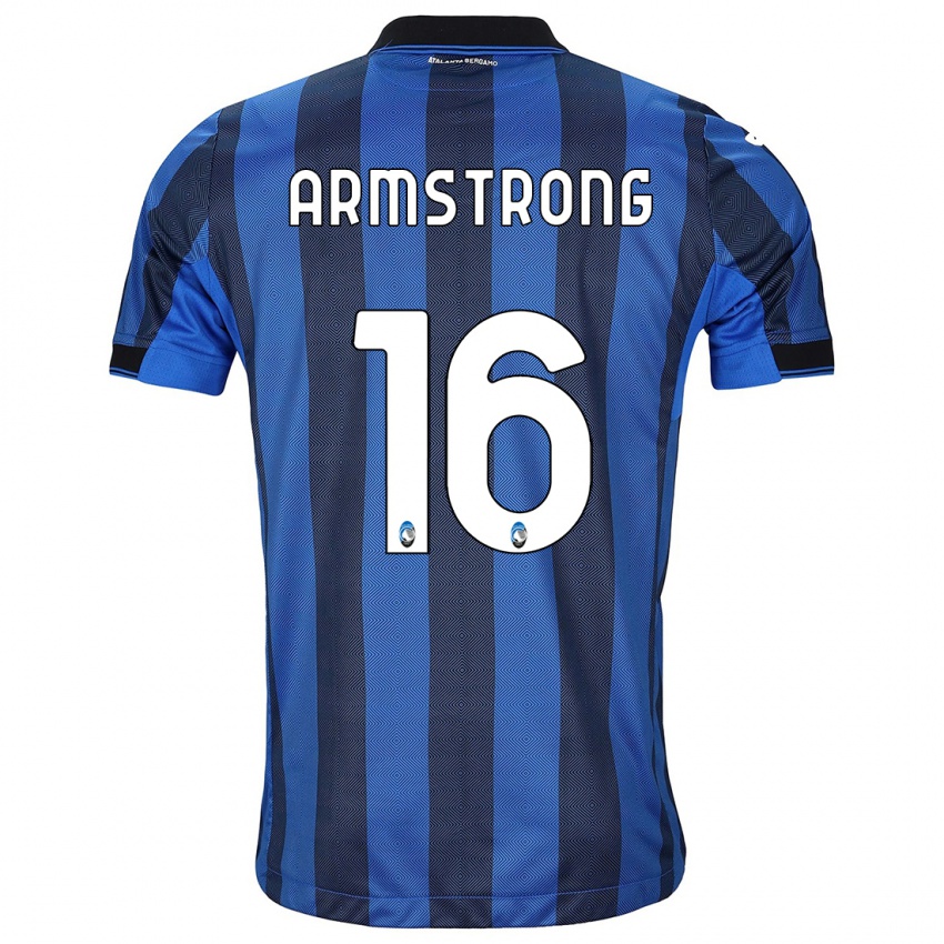Kvinder Daniel Armstrong #16 Sort Blå Hjemmebane Spillertrøjer 2023/24 Trøje T-Shirt