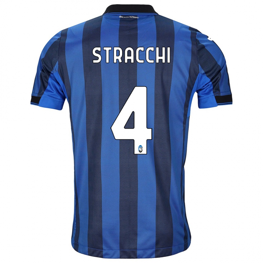 Kvinder Daniela Stracchi #4 Sort Blå Hjemmebane Spillertrøjer 2023/24 Trøje T-Shirt