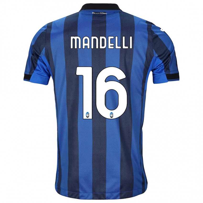 Kvinder Giulia Mandelli #16 Sort Blå Hjemmebane Spillertrøjer 2023/24 Trøje T-Shirt