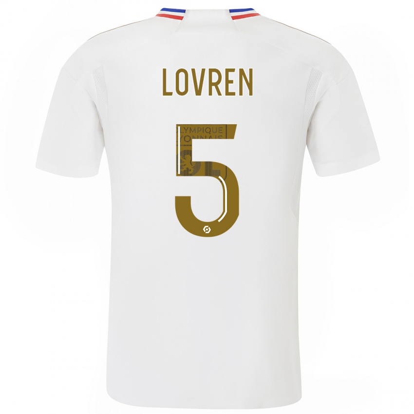 Kvinder Dejan Lovren #5 Hvid Hjemmebane Spillertrøjer 2023/24 Trøje T-Shirt