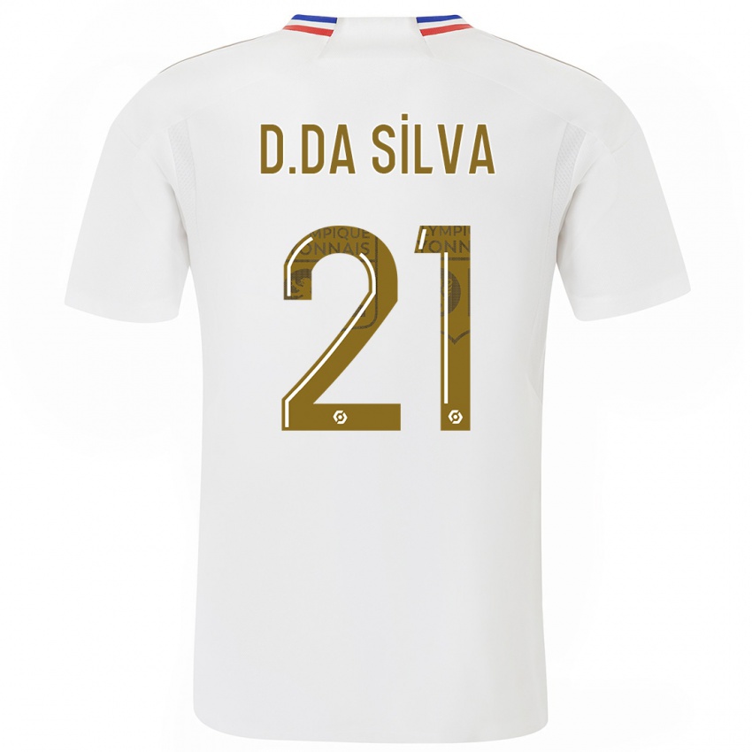 Kvinder Damien Da Silva #21 Hvid Hjemmebane Spillertrøjer 2023/24 Trøje T-Shirt