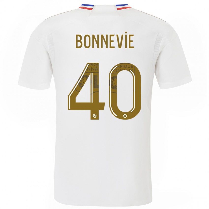 Kvinder Kayne Bonnevie #40 Hvid Hjemmebane Spillertrøjer 2023/24 Trøje T-Shirt