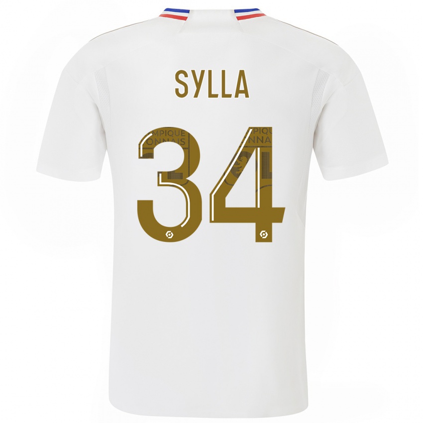 Kvinder Kysha Sylla #34 Hvid Hjemmebane Spillertrøjer 2023/24 Trøje T-Shirt
