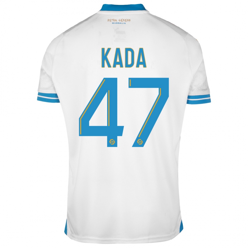Kvinder Joakim Kada #47 Hvid Hjemmebane Spillertrøjer 2023/24 Trøje T-Shirt