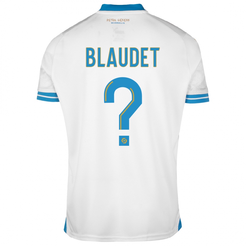 Kvinder David Blaudet #0 Hvid Hjemmebane Spillertrøjer 2023/24 Trøje T-Shirt