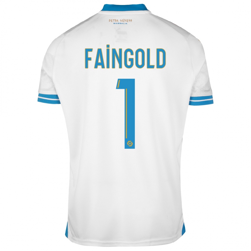 Kvinder Abbie Faingold #1 Hvid Hjemmebane Spillertrøjer 2023/24 Trøje T-Shirt
