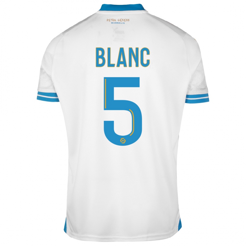 Kvinder Amandine Blanc #5 Hvid Hjemmebane Spillertrøjer 2023/24 Trøje T-Shirt