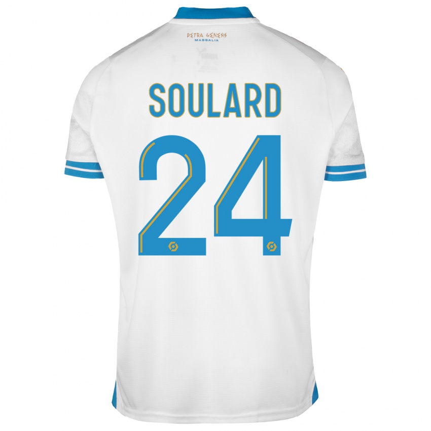 Kvinder Amandine Soulard #24 Hvid Hjemmebane Spillertrøjer 2023/24 Trøje T-Shirt