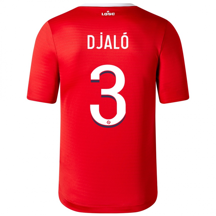 Kvinder Tiago Djalo #3 Rød Hjemmebane Spillertrøjer 2023/24 Trøje T-Shirt