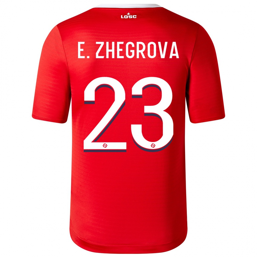 Kvinder Edon Zhegrova #23 Rød Hjemmebane Spillertrøjer 2023/24 Trøje T-Shirt
