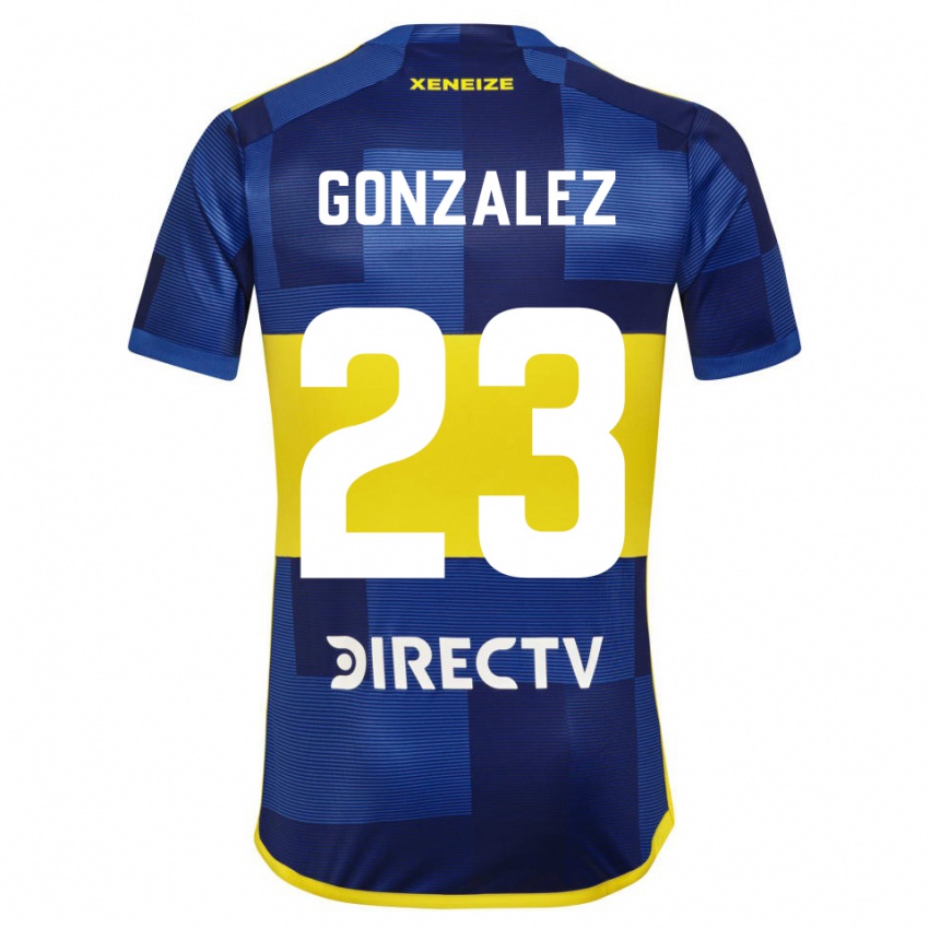 Kvinder Diego Gonzalez #23 Mørkeblå Gul Hjemmebane Spillertrøjer 2023/24 Trøje T-Shirt