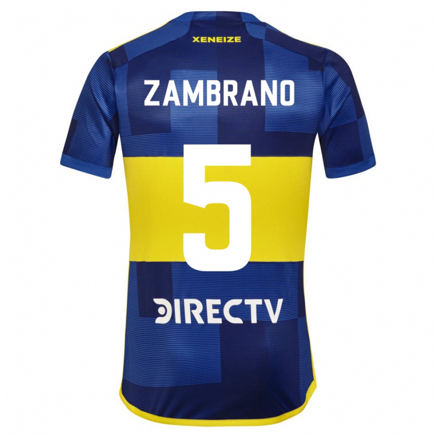 Kvinder Carlos Zambrano #5 Mørkeblå Gul Hjemmebane Spillertrøjer 2023/24 Trøje T-Shirt
