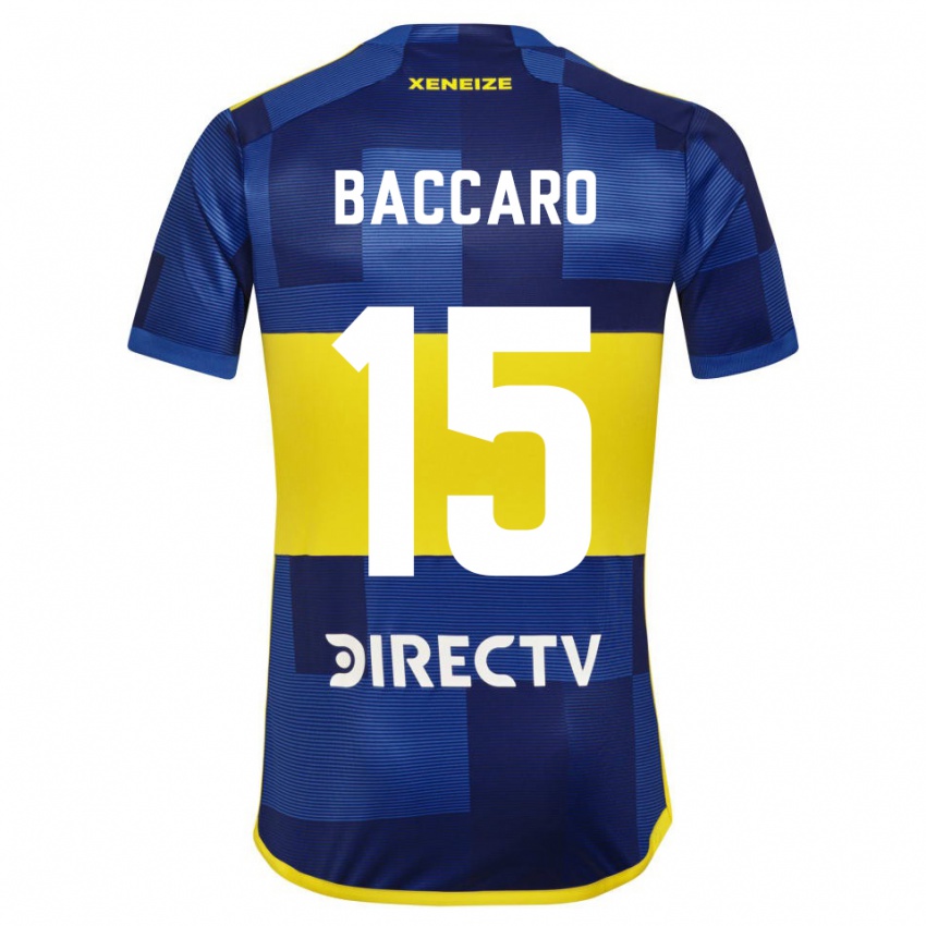 Kvinder Camila Baccaro #15 Mørkeblå Gul Hjemmebane Spillertrøjer 2023/24 Trøje T-Shirt