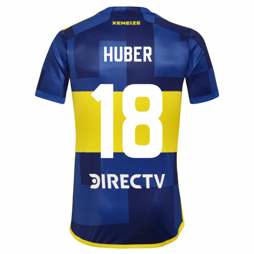 Kvinder Clarisa Huber #18 Mørkeblå Gul Hjemmebane Spillertrøjer 2023/24 Trøje T-Shirt