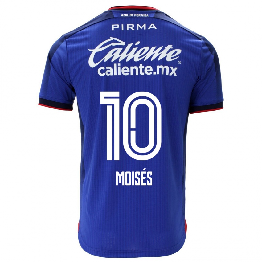 Kvinder Moisés Vieira #10 Blå Hjemmebane Spillertrøjer 2023/24 Trøje T-Shirt