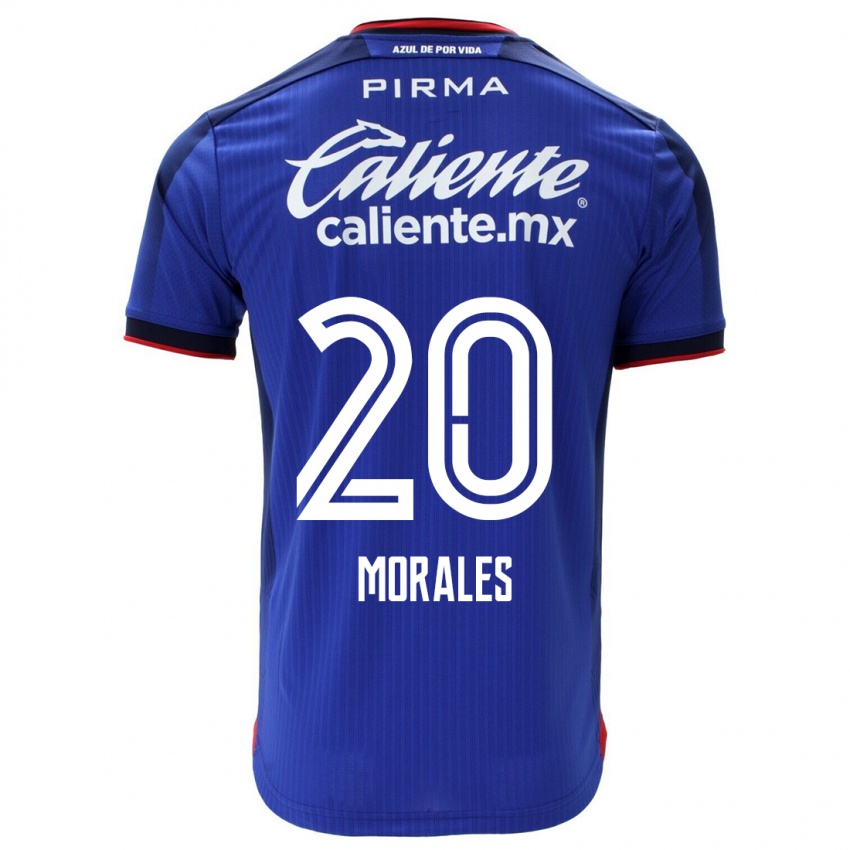 Kvinder Ivan Morales #20 Blå Hjemmebane Spillertrøjer 2023/24 Trøje T-Shirt